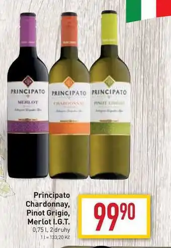 Billa Principato chardonnay i.g.t. 0,75 l nabídka