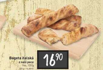 Billa Bageta italská z naší pece 1 ks, 120 g nabídka