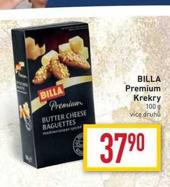 Billa Billa premium krekry 100 g nabídka