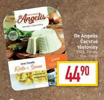 Billa De angelis čerstvé těstoviny 250 g nabídka