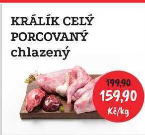 RABBIT řeznictví Králík celý porcovaný, 1 kg nabídka