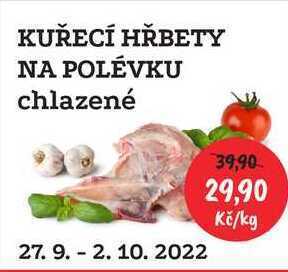 RABBIT řeznictví Kuřecí hřbety na polévku, 1 kg nabídka