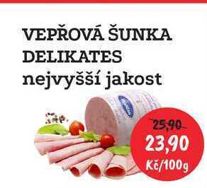 RABBIT řeznictví Vepřová šunka delikates, 100 g nabídka