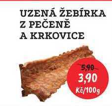 RABBIT řeznictví Uzená žebírka z pečeně a krkovice, 100 g nabídka