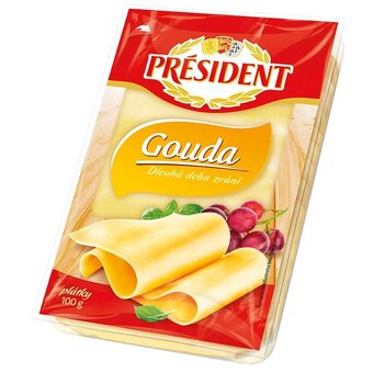Président gouda plátky