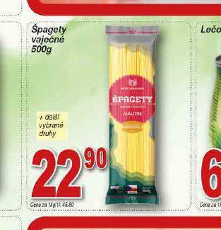Lidl Špagety vaječné nabídka
