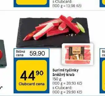 Tesco Surimi tyčinky sněžný krab nabídka