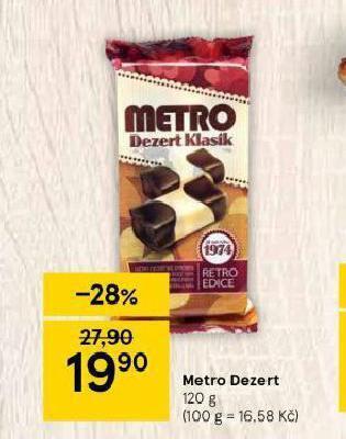 Tesco Metro dezert nabídka