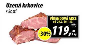 ZEMAN Uzená krkovice s kostí, 1 kg nabídka