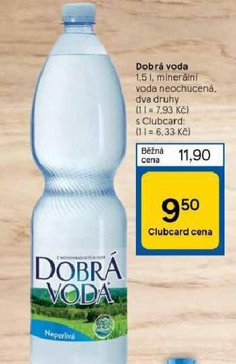 Tesco Dobrá voda nabídka