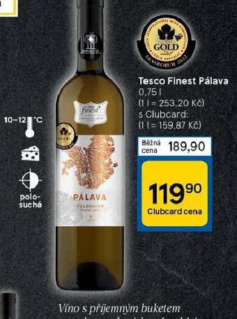 Tesco Tesco finest pálava nabídka