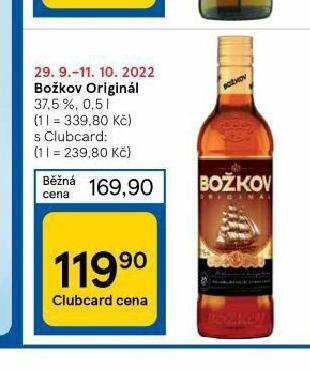 Tesco Božkov originál nabídka