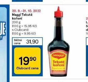 Tesco Maggi tekuté koření nabídka