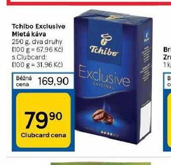 Tesco Tchibo exclusive mletá káva nabídka