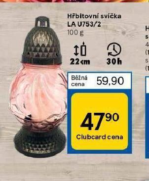 Tesco Hřbitovní svíčka nabídka