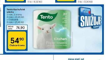 Tesco Tento kuchyňské utěrky nabídka