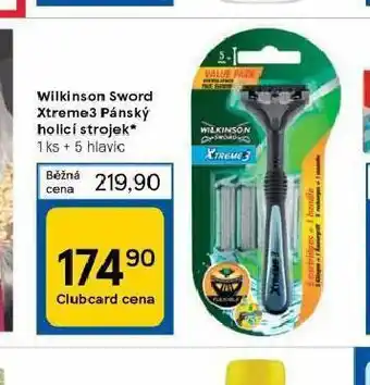 Tesco Wilkinson sword xtreme3 pánský holicí strojek nabídka