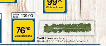 Tesco Textilní dekorace listy nabídka