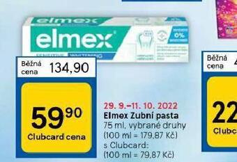 Tesco Elmex zubní pasta nabídka