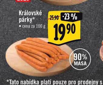 Jip Královské párky nabídka