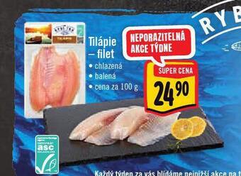 Jip Tilápie - filet nabídka