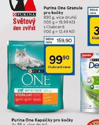 Tesco Purina one granule pro kočky nabídka