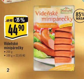 Albert Vídeňské minipárečky nabídka