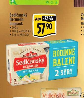 Albert Sedlčanský hermelín nabídka
