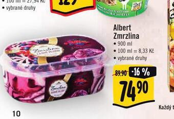 Jip Albert zmrzlina nabídka