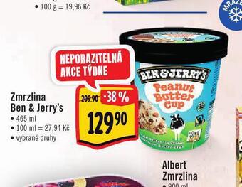 Jip Zmrzlina ben & jerry´s nabídka