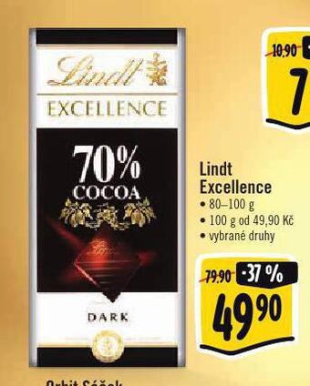 Albert Lindt excellence čokoláda nabídka