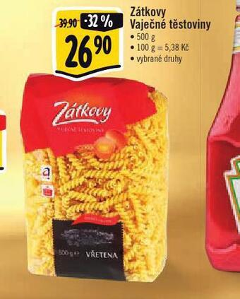 Albert Zátkovy vaječné těstoviny nabídka