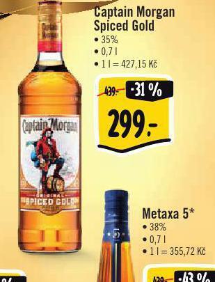 Albert Captain morgan spiced gold nabídka