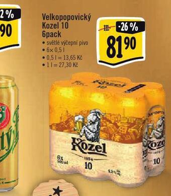 Albert Pivo velkopopovický kozel nabídka