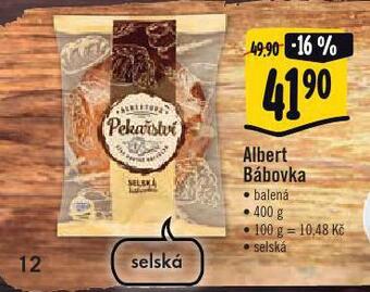Albert Bábovka nabídka