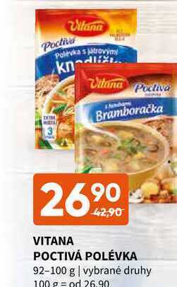 Terno Vitana poctivá polévka 92-100 g nabídka