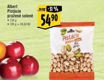 Albert Albert pistácie pražené solené • 150 g nabídka