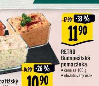 Albert Retro budapešťská pomazánka 100 g nabídka