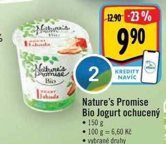 Albert Nature's promise bio jogurt ochucený • 150 g nabídka