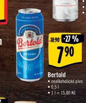 Albert Bertold • nealkoholické pivo • 0,5 l nabídka