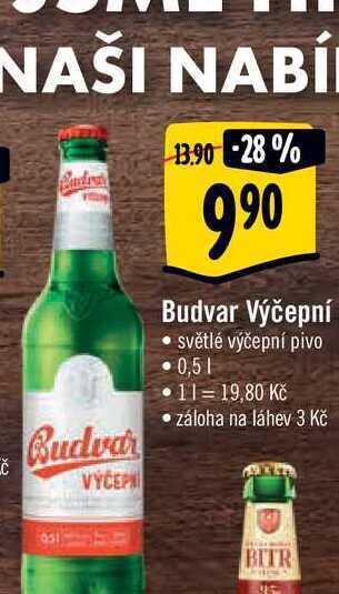 Albert Budvar výčepní 0,5 l nabídka