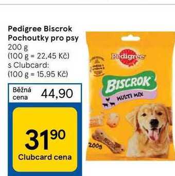 Tesco Pedigree biscrok pochoutky pro psy 200 g nabídka