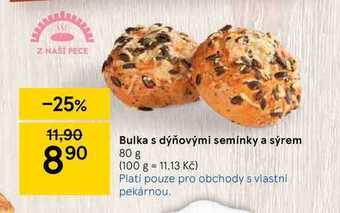 Tesco Bulka s dýňovými semínky a sýrem 80 g nabídka