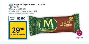 Tesco Magnum vegan almond zmrzlina 90 ml nabídka
