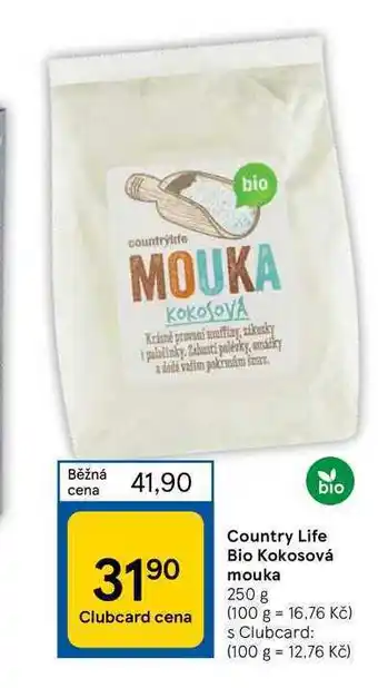Tesco Country life bio kokosová mouka 250 g nabídka