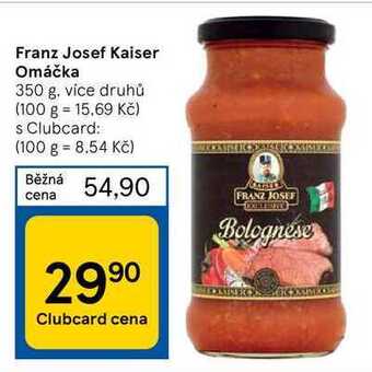Tesco Franz josef kaiser omáčka 350 g nabídka