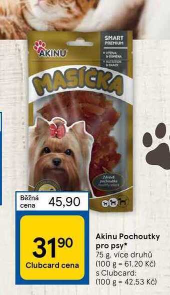 Tesco Akinu pochoutky pro psy* 75 g nabídka