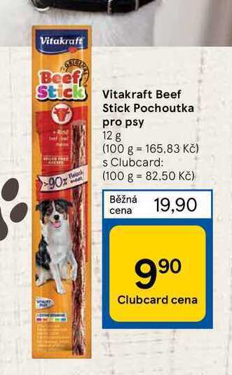 Tesco Vitakraft beef stick pochoutka pro psy 12 g nabídka