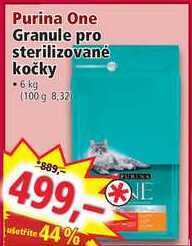 Norma Purina one granule pro sterilizované kočky 6 kg nabídka