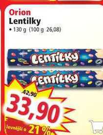 Norma Orion lentilky • 130 g nabídka